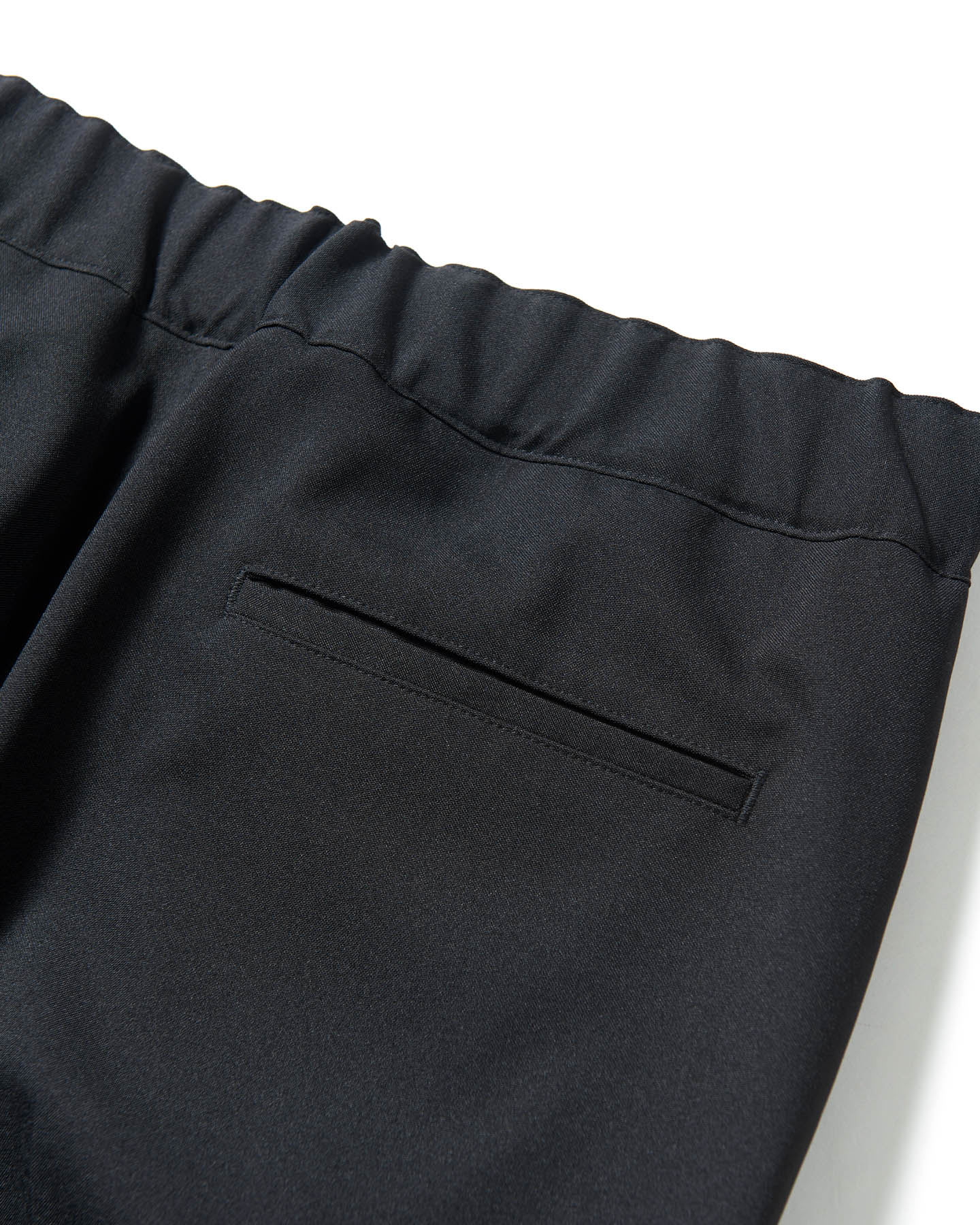 STRETCH WOVEN CLOTH SLIM FIT RIBBED PANTS