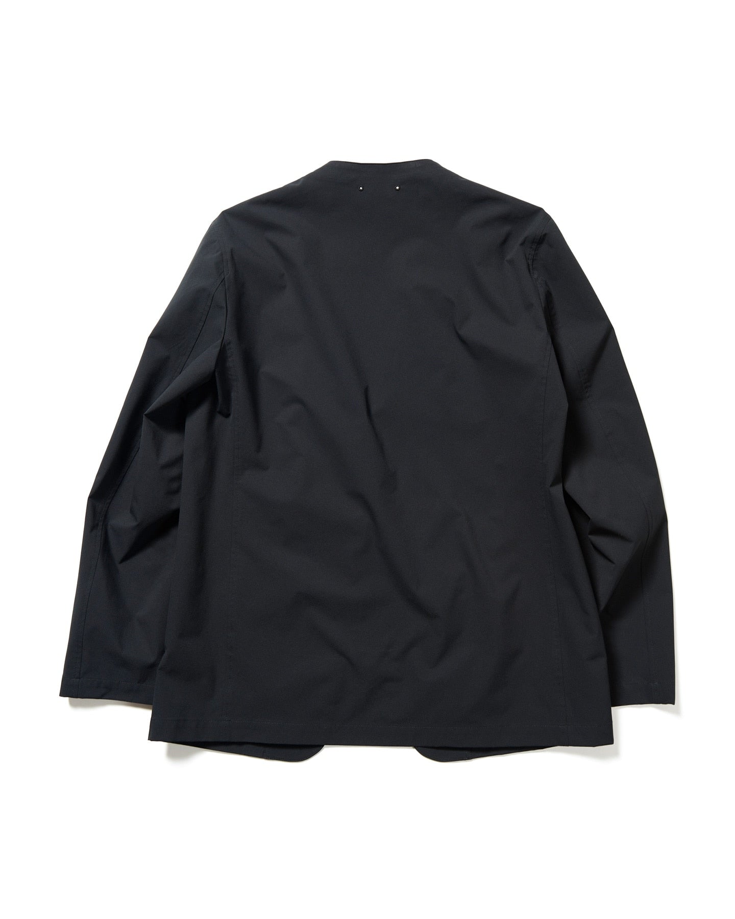 2WAY STRETCH POPLIN NO COLLAR JACKET