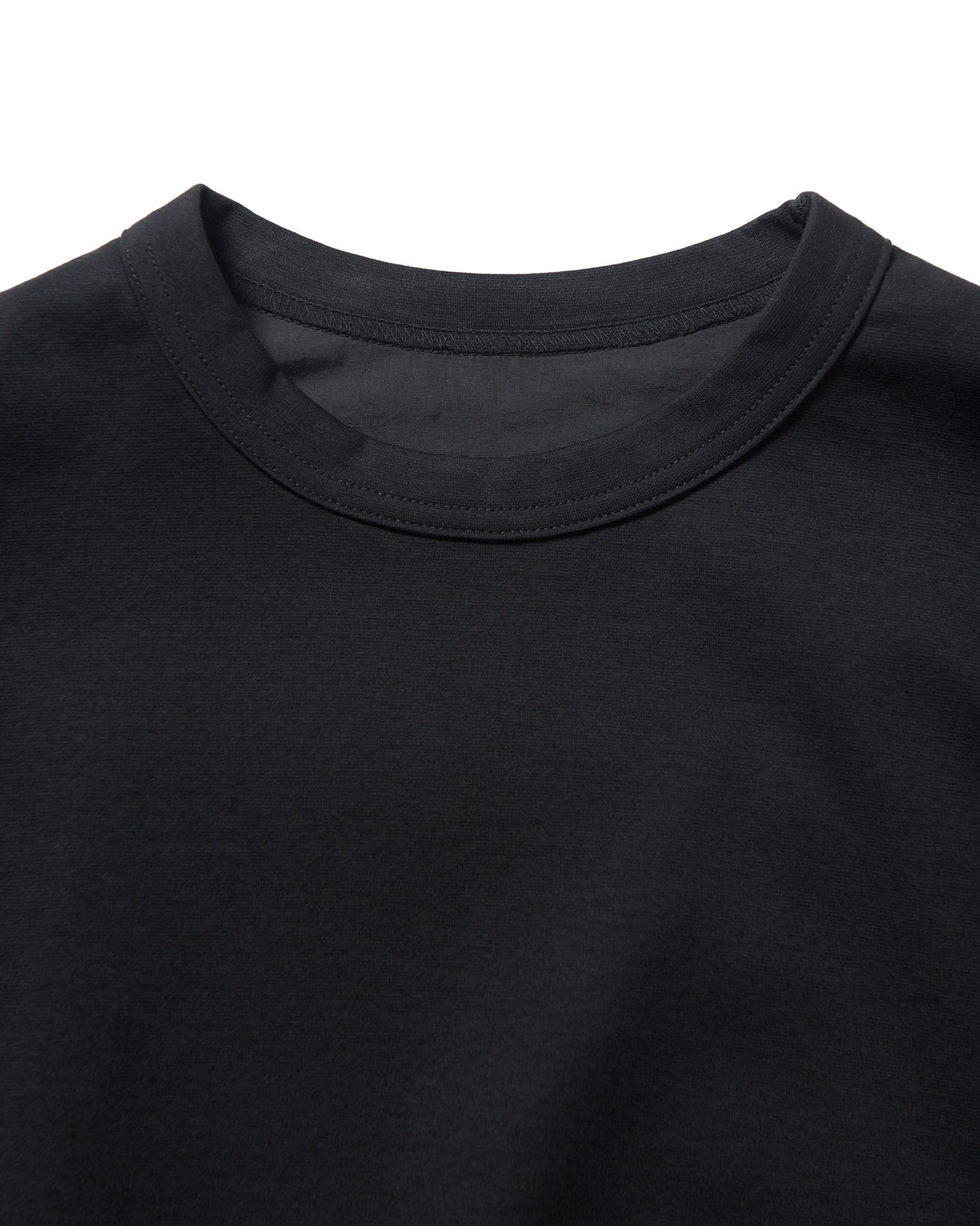 FABRIC MIX L/S CREWNECK TOP