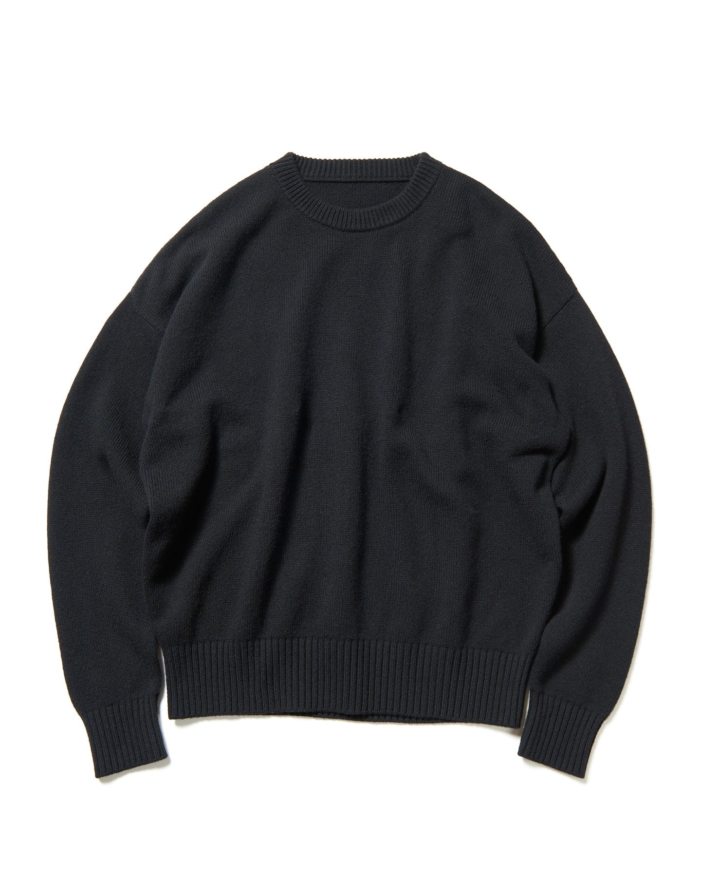 WOOL CASHMERE OVERSIZED CREWNECK KNIT