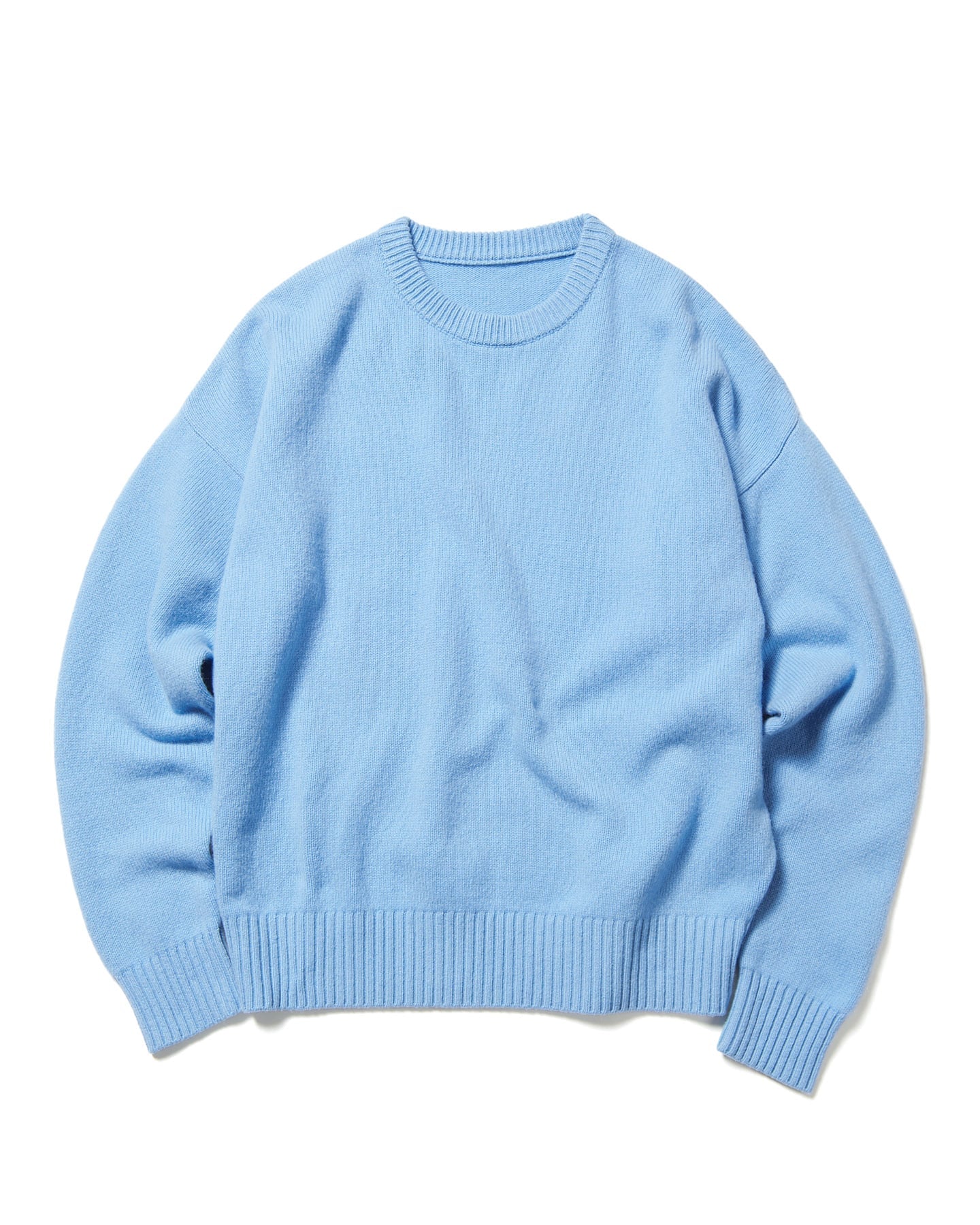 WOOL CASHMERE OVERSIZED CREWNECK KNIT