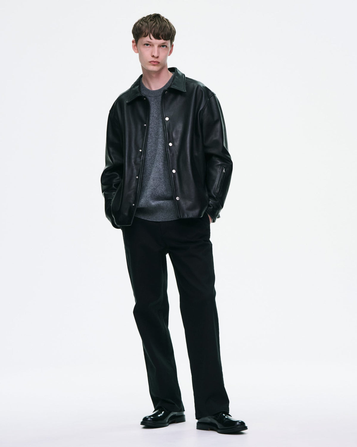 LEATHER COACH BLOUSON