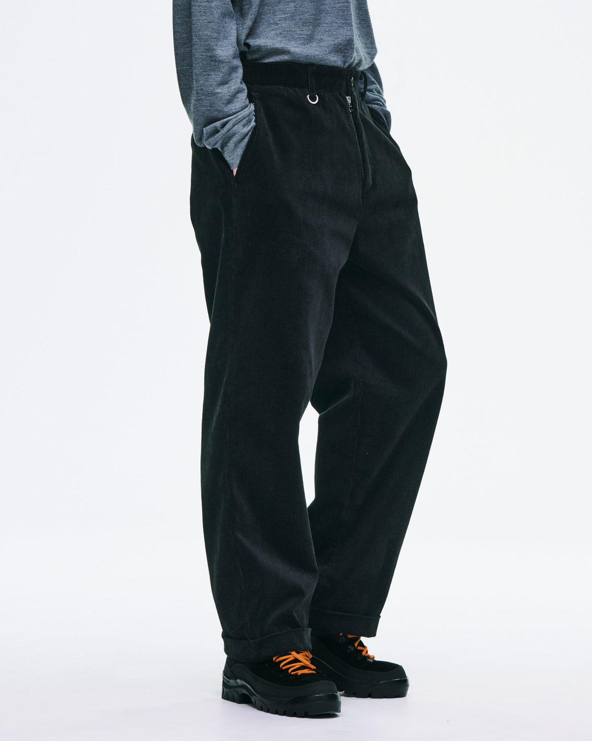 CORDUROY DOUBLE HEM PANTS