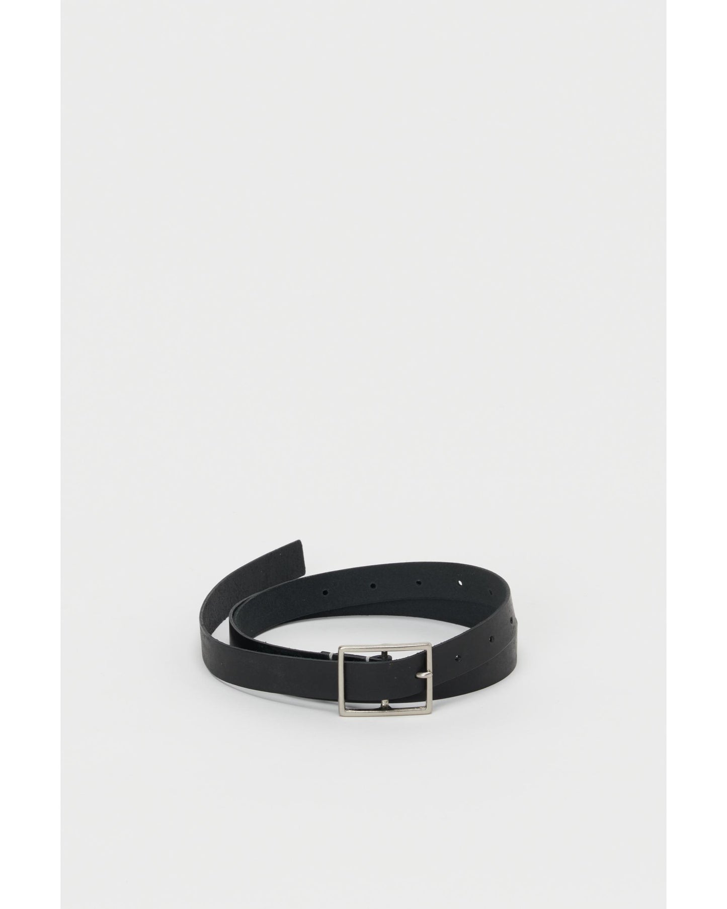 square buckle belt BLACK