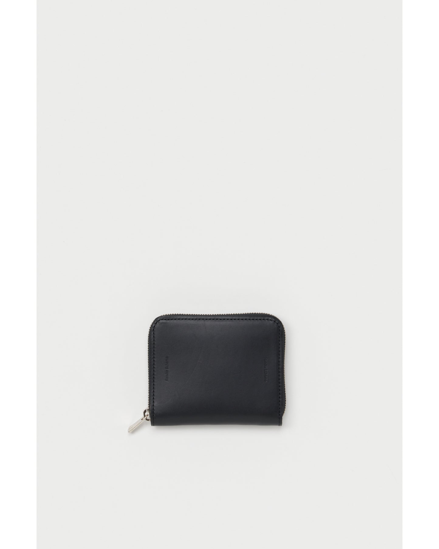 square zip purse black