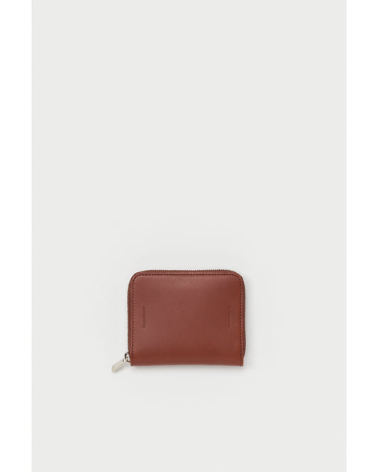 square zip purse brown