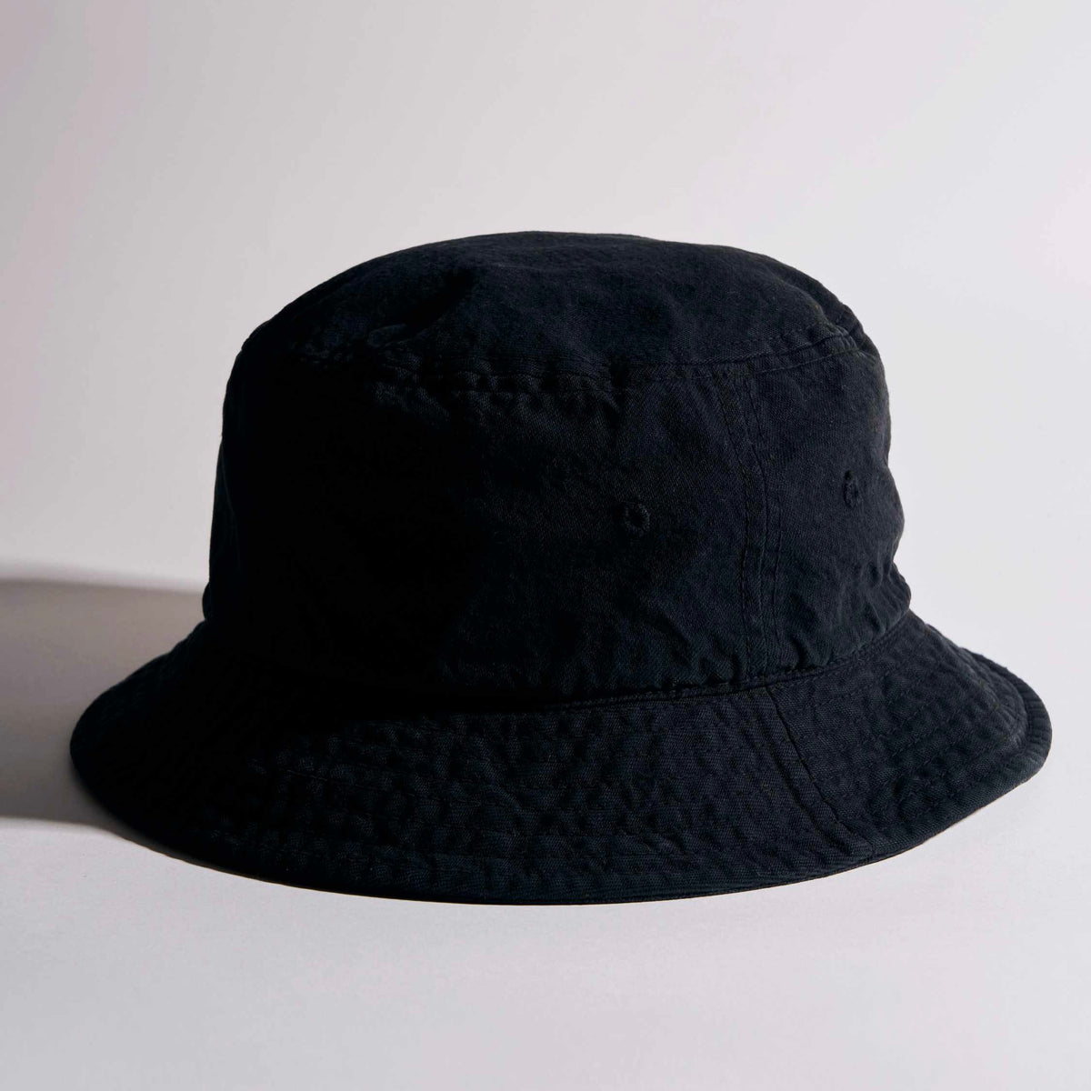 BUCKET HAT BLACK TWILL