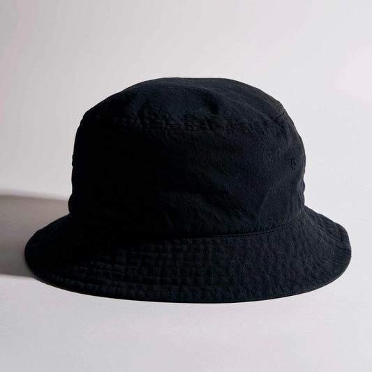 BUCKET HAT BLACK TWILL