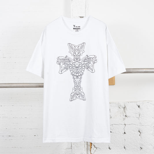 MASSES × Y's for men / ROUND NECK SHORT SLEEVE T E