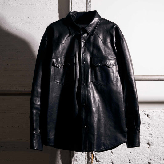 HORSE LEATHER SHIRT VINTAGE W