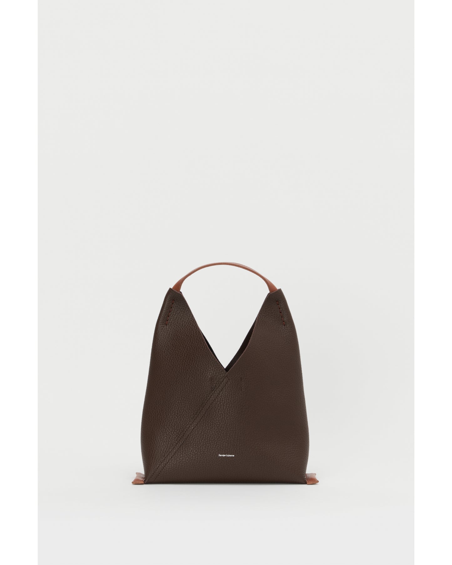 triangle bag dark brown