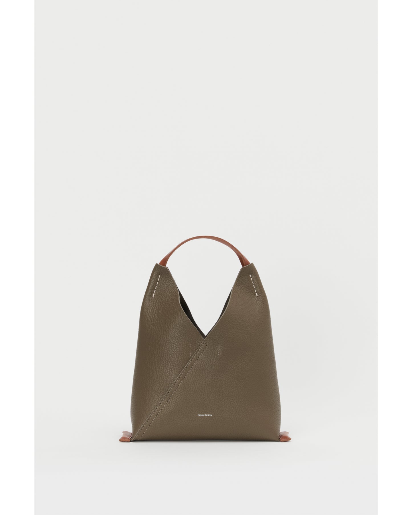 triangle bag taupe