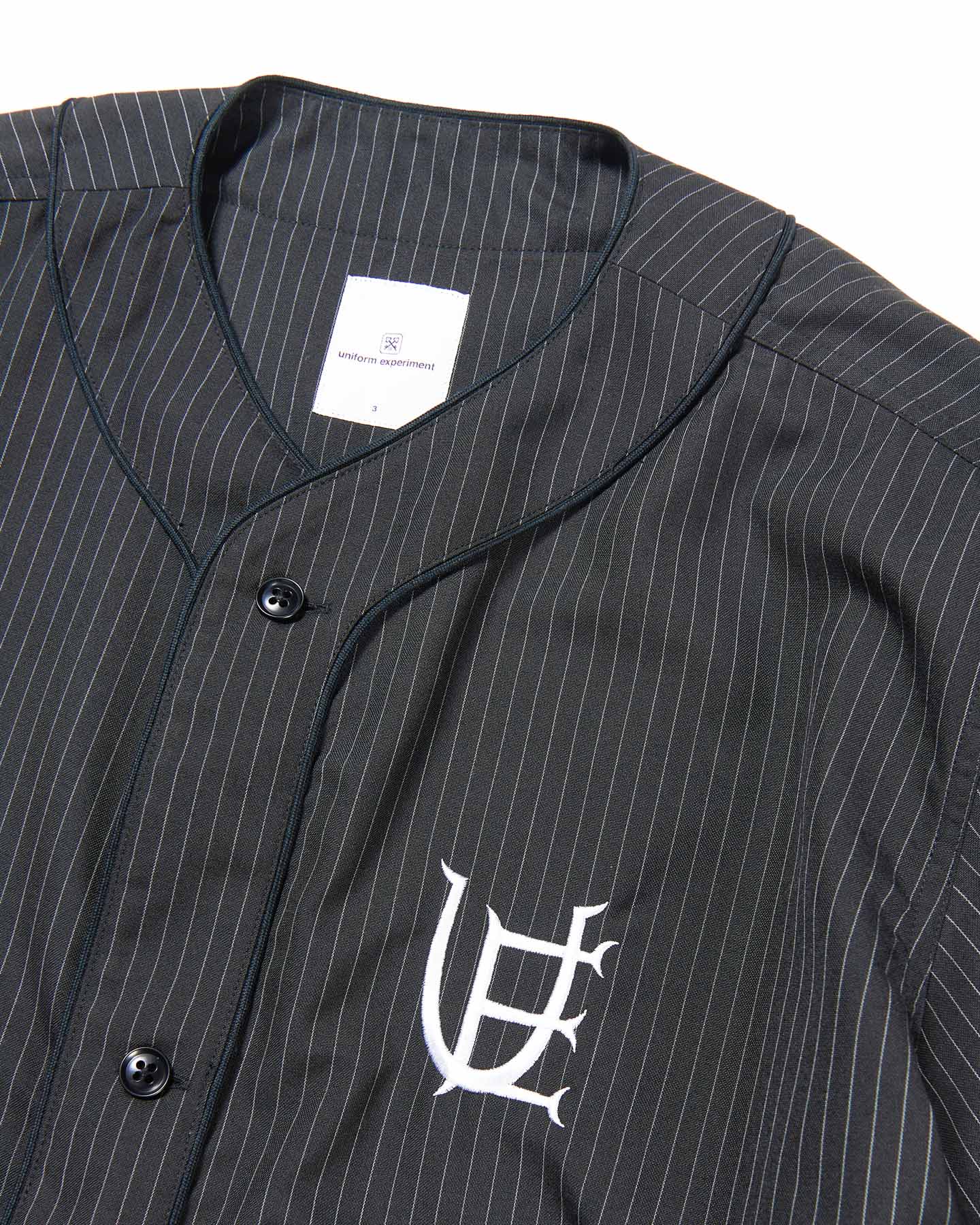 PIN STRIPE S/S BASEBALL SHIRT