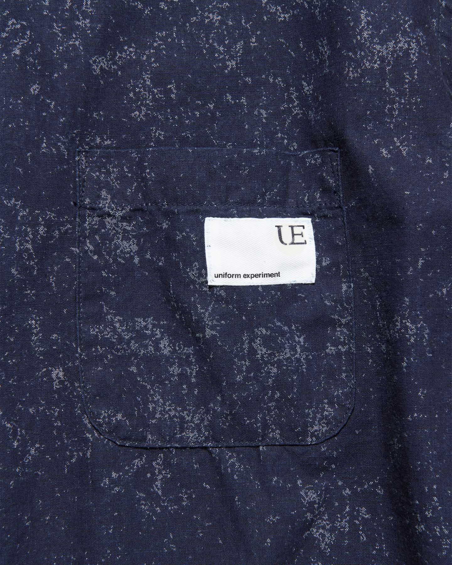 INDIGO PRINT DRAWCORD SHIRT