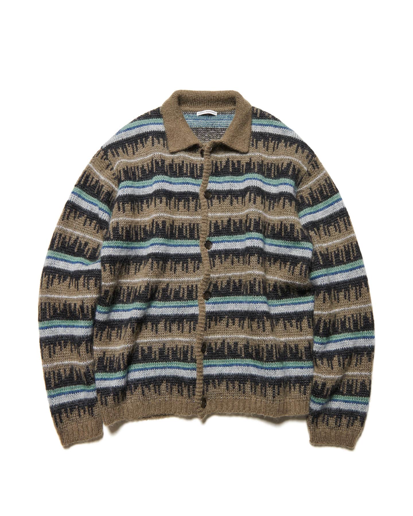 MOHAIR BORDER KNIT BLOUSON