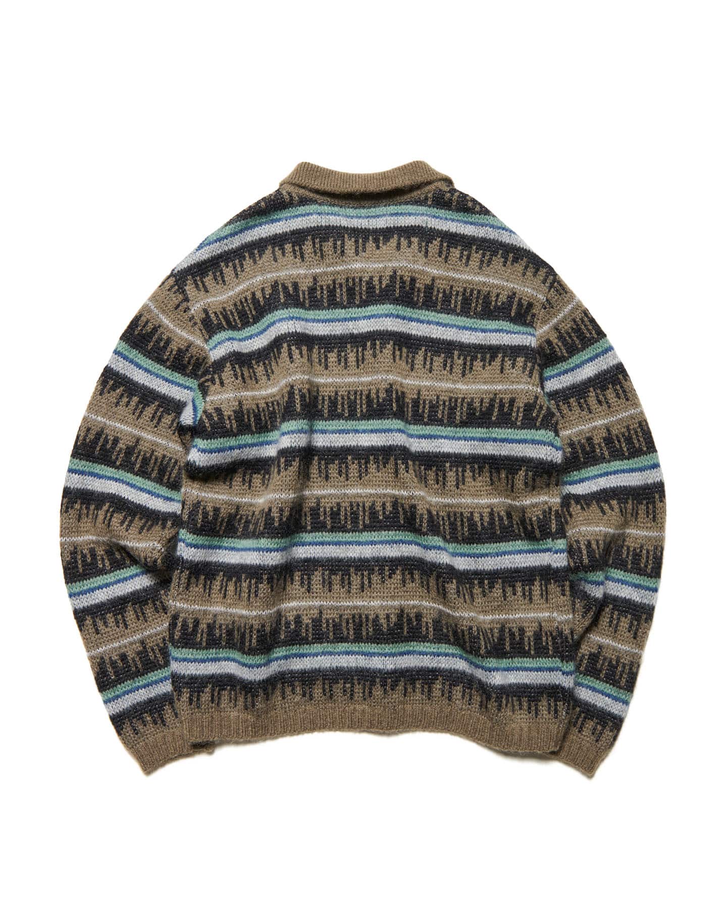 MOHAIR BORDER KNIT BLOUSON
