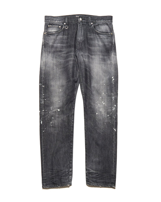 DAMAGED TAPERED-FIT JEANS