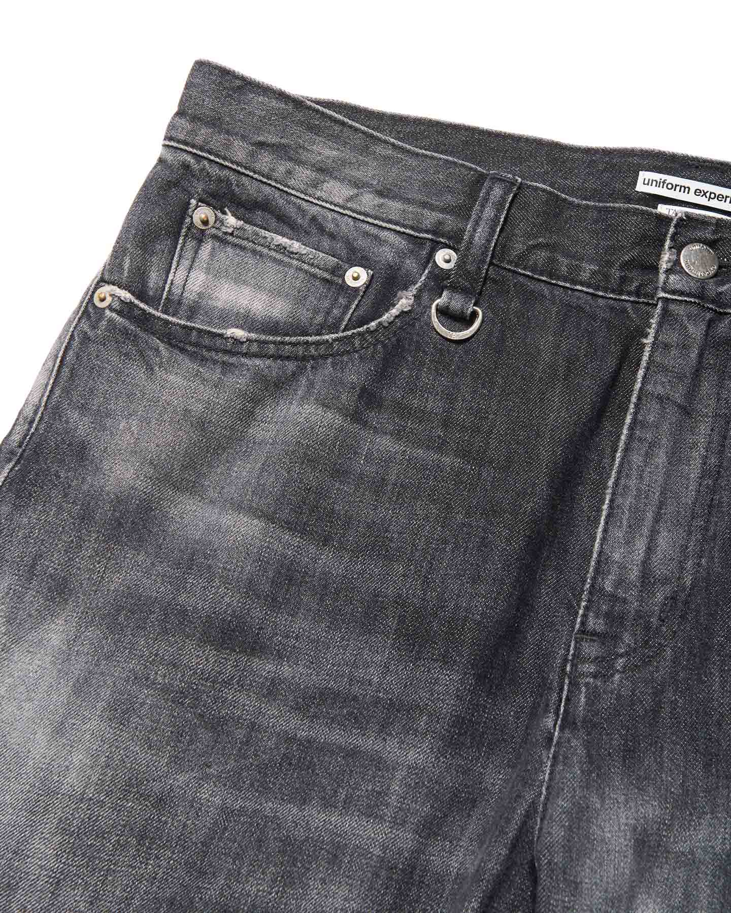 DAMAGED TAPERED-FIT JEANS