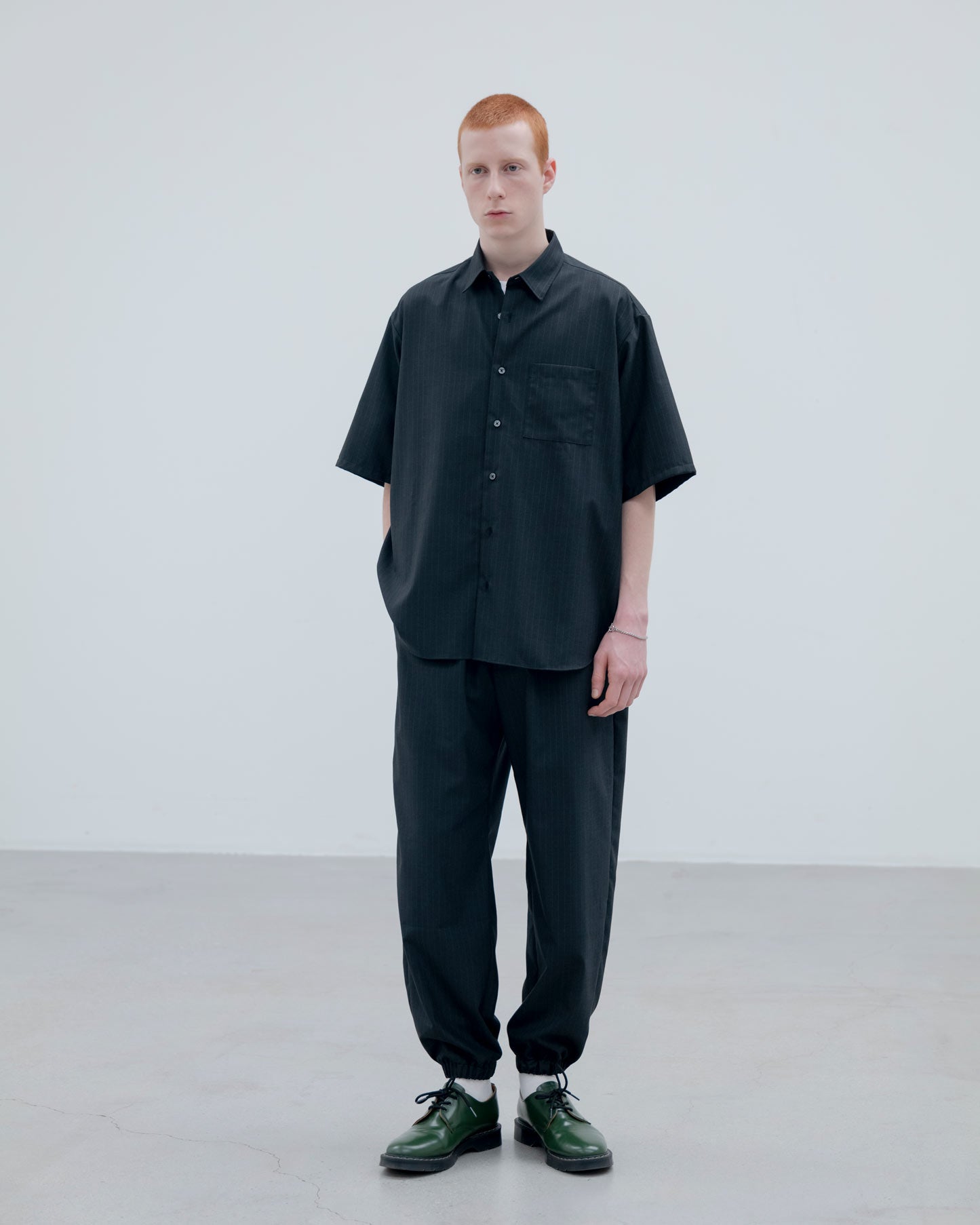 STRETCH WOOL RELAX-FIT S/S SHIRT