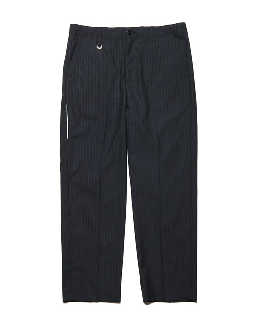 STRETCH WOOL SIDE POCKET TAPERED PANTS