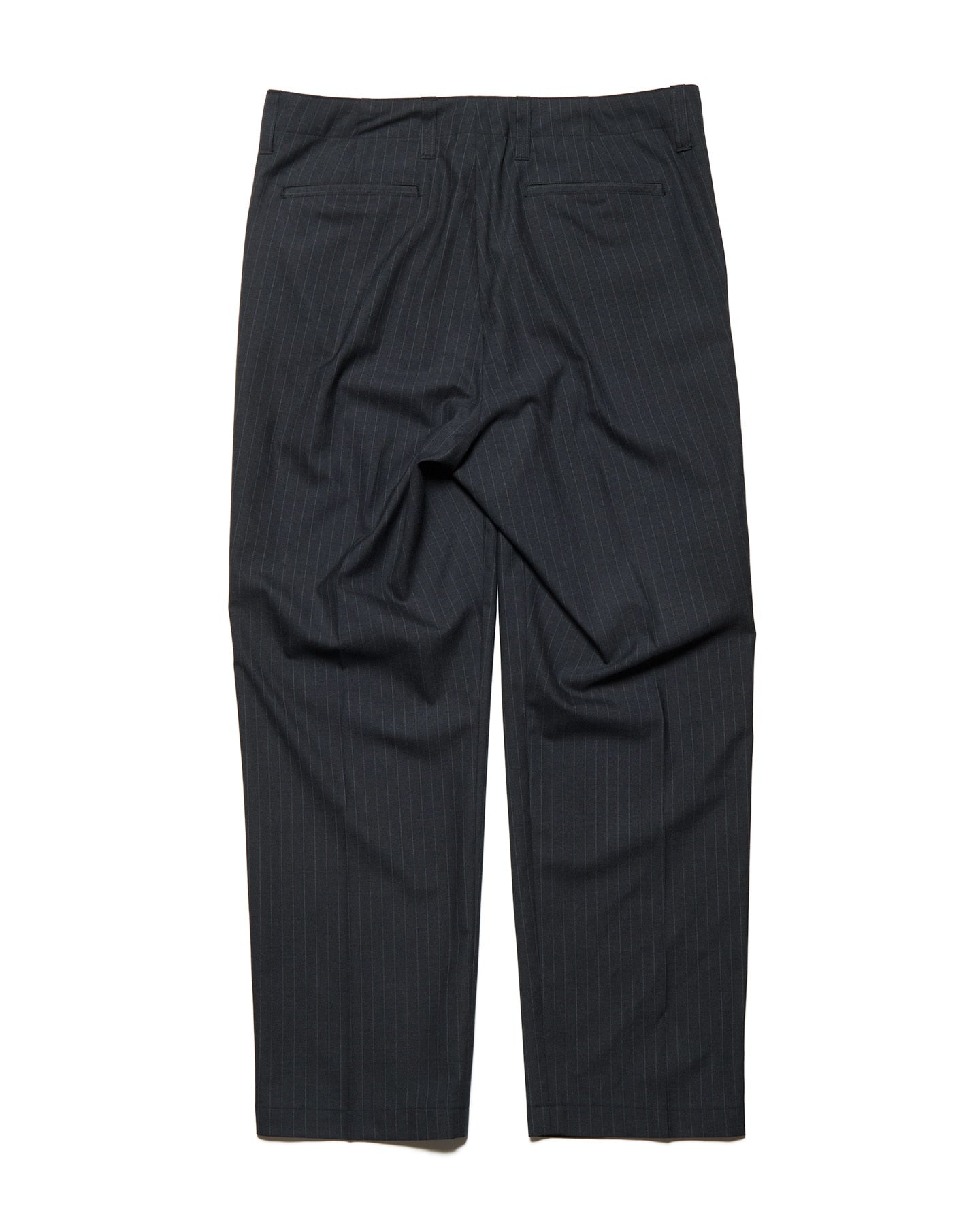 STRETCH WOOL SIDE POCKET TAPERED PANTS