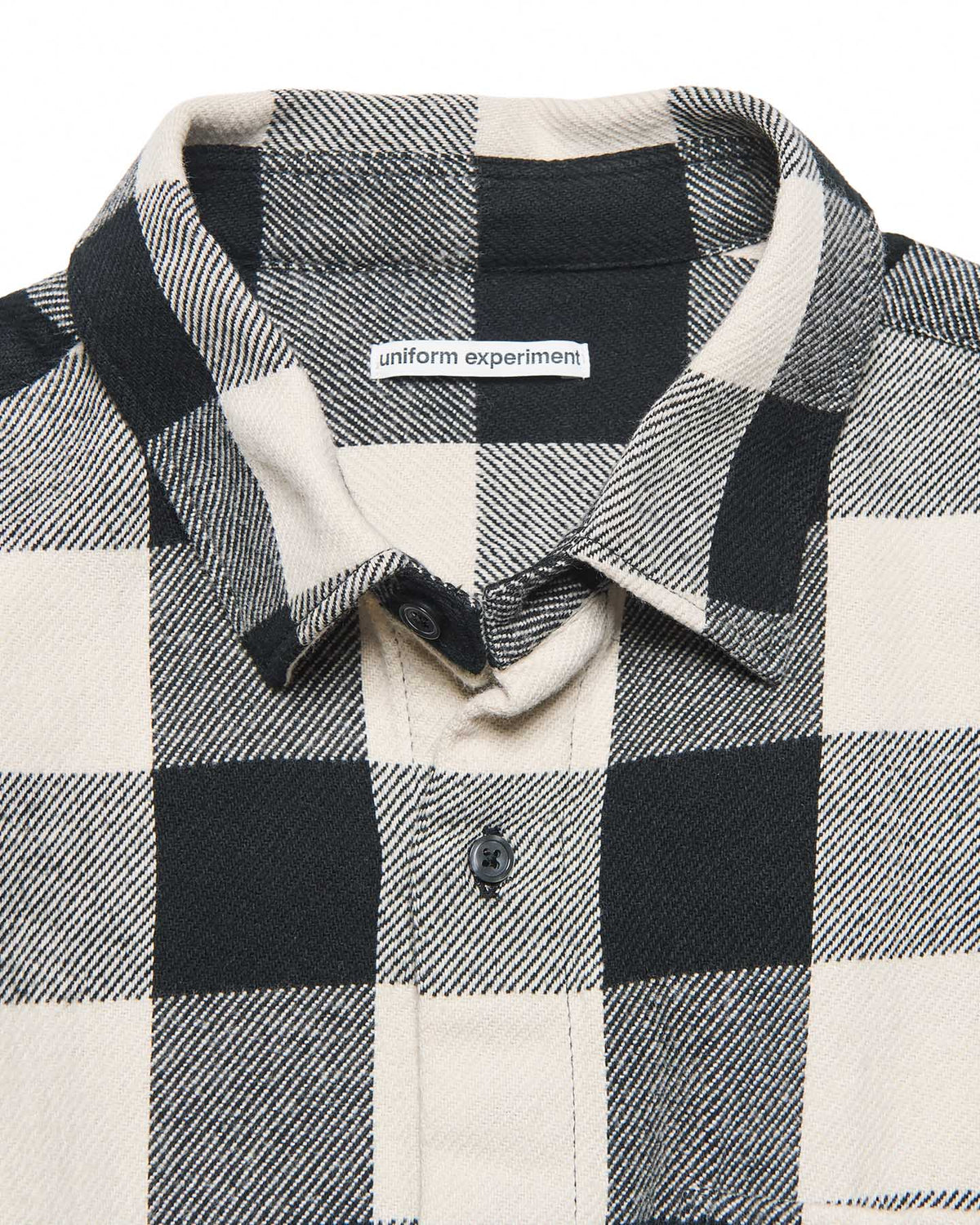 LINE FLANNEL CHECK DRAWCORD SHIRT