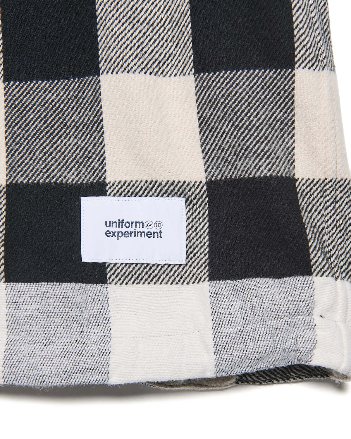 LINE FLANNEL CHECK DRAWCORD SHIRT