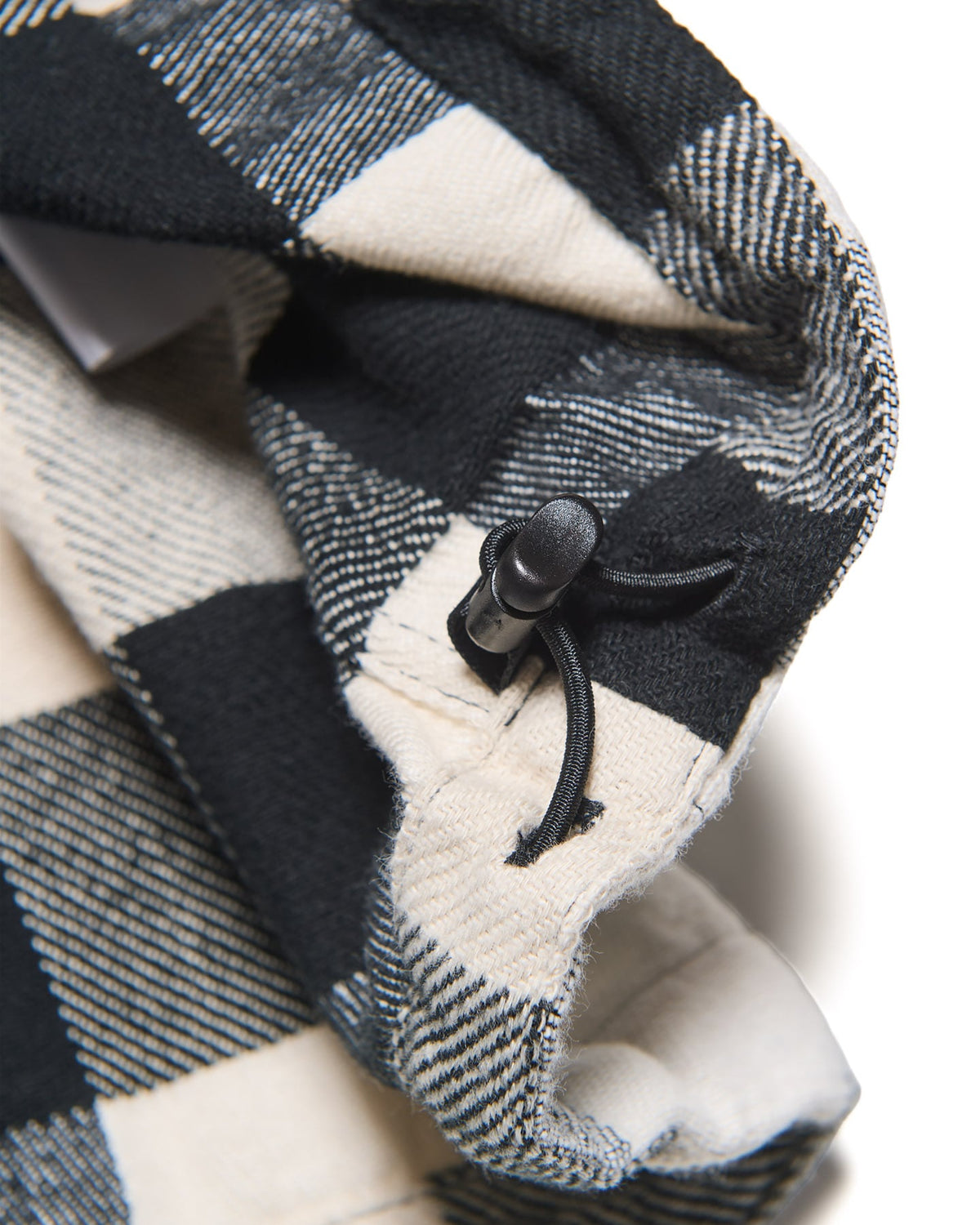 LINE FLANNEL CHECK DRAWCORD SHIRT