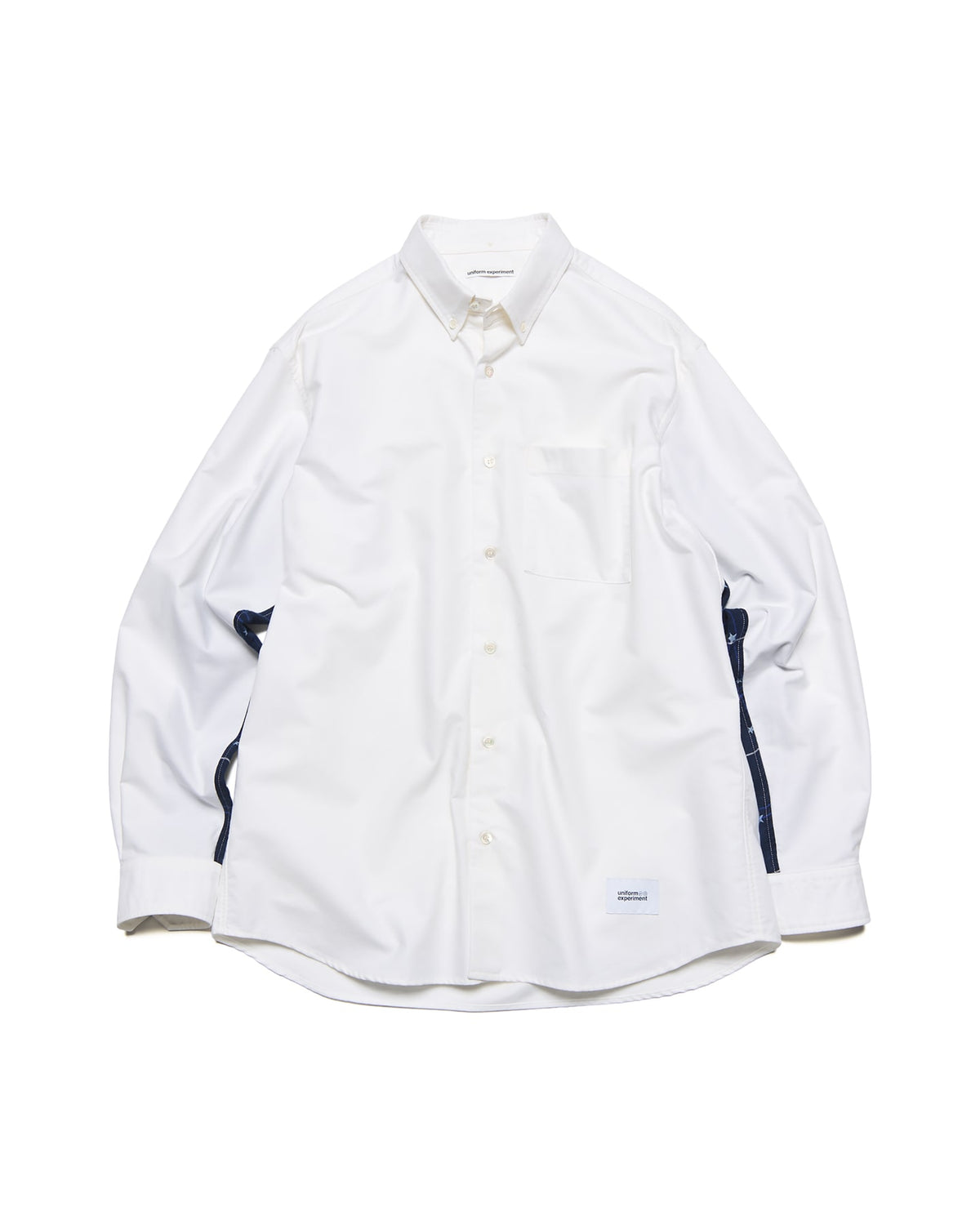 STAR PRINT CHECK PANELED B.D SHIRT