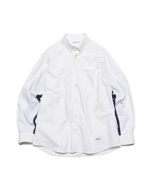 STAR PRINT CHECK PANELED B.D SHIRT