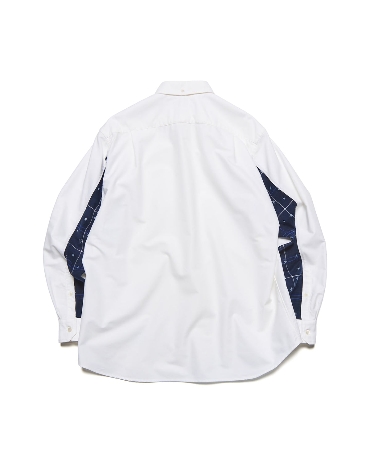 STAR PRINT CHECK PANELED B.D SHIRT