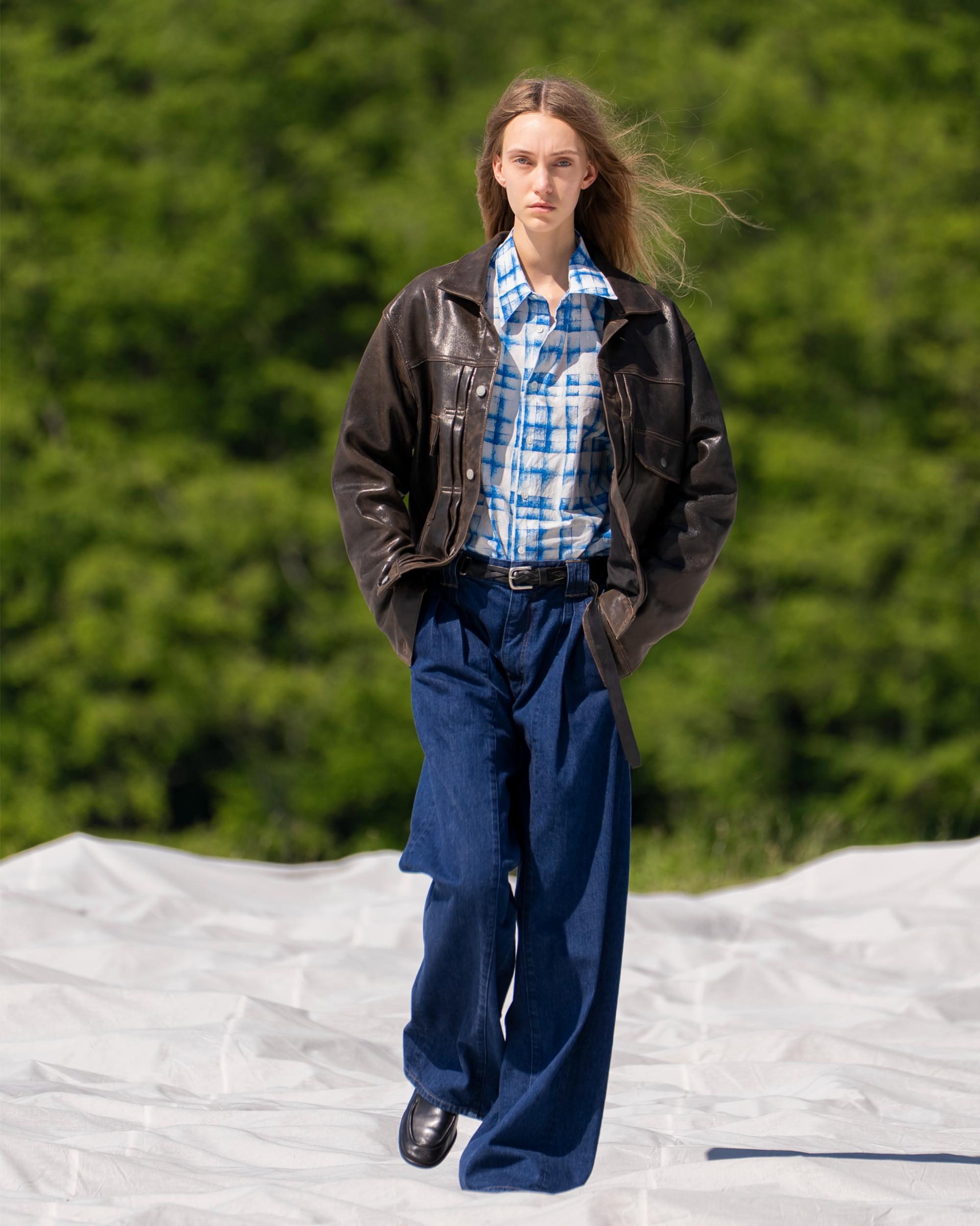 Cracked Leather Trucker Jacket BLACK – TIME AFTER TIME