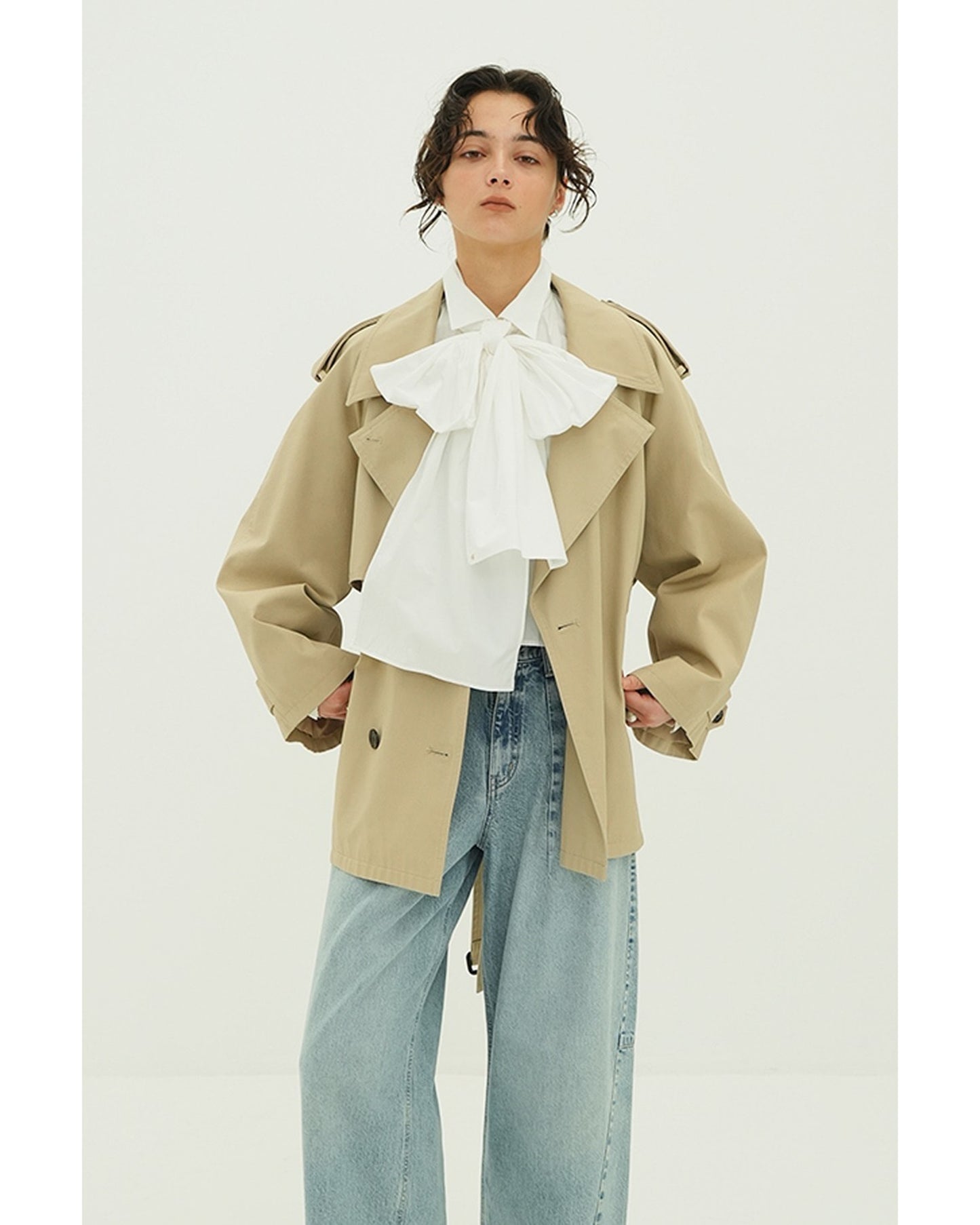 OVER SHORT TRENCH COAT
