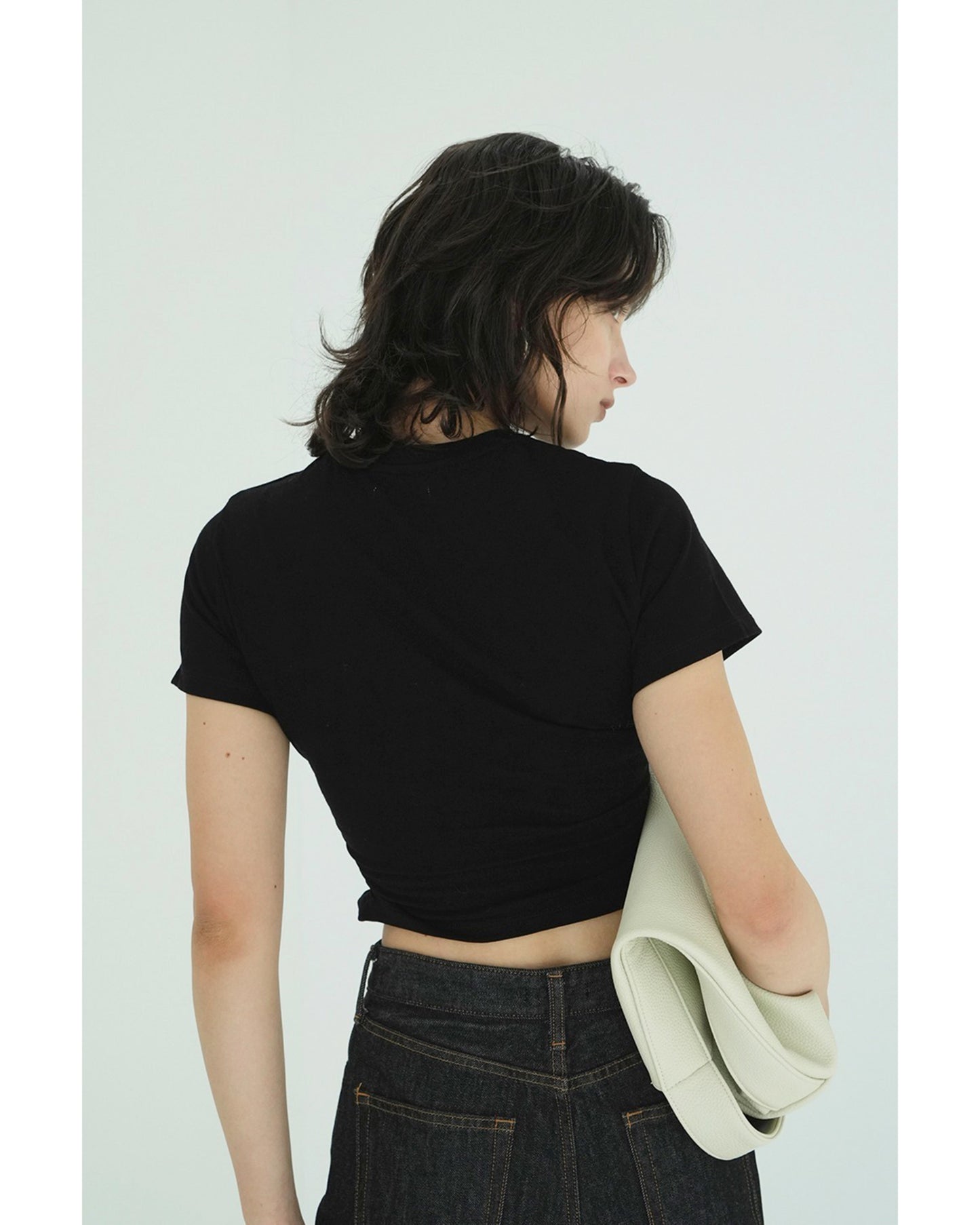 SHIRRED HEM COMPACT TOPS