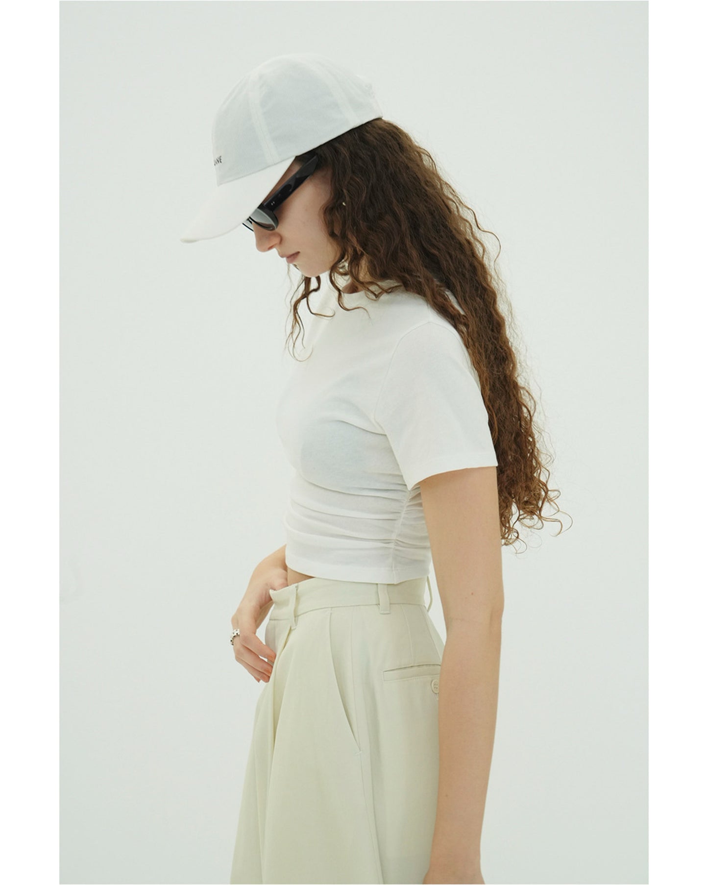 SHIRRED HEM COMPACT TOPS