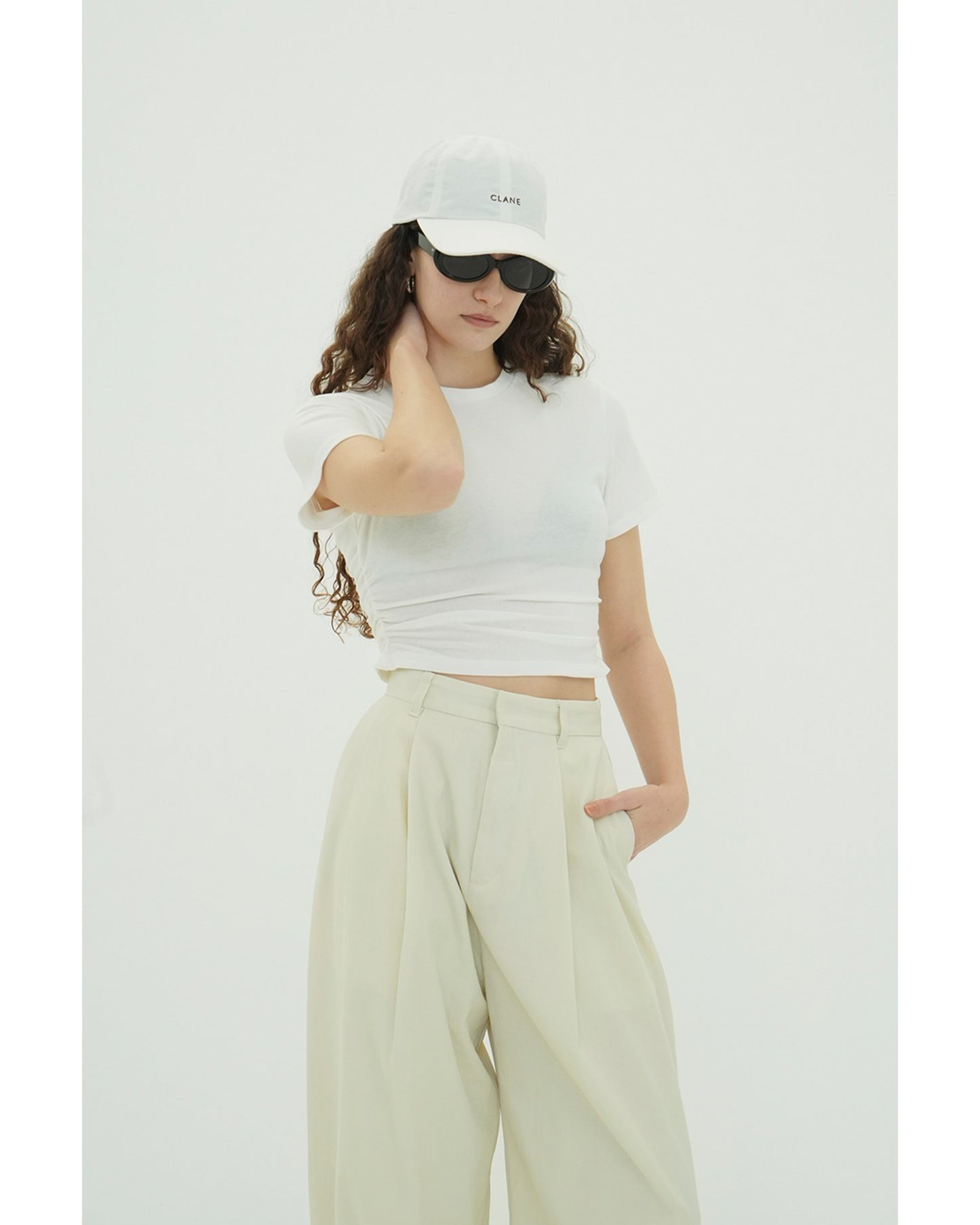 SHIRRED HEM COMPACT TOPS