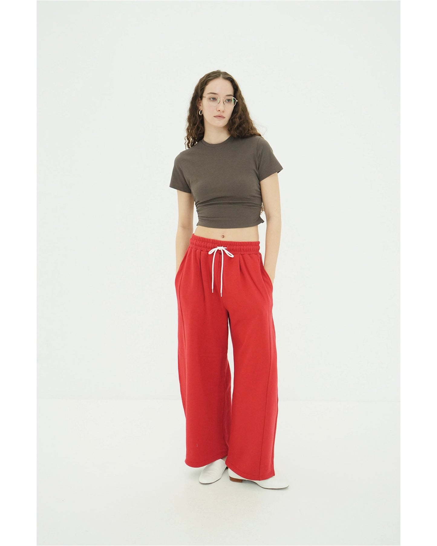 SHIRRED HEM COMPACT TOPS