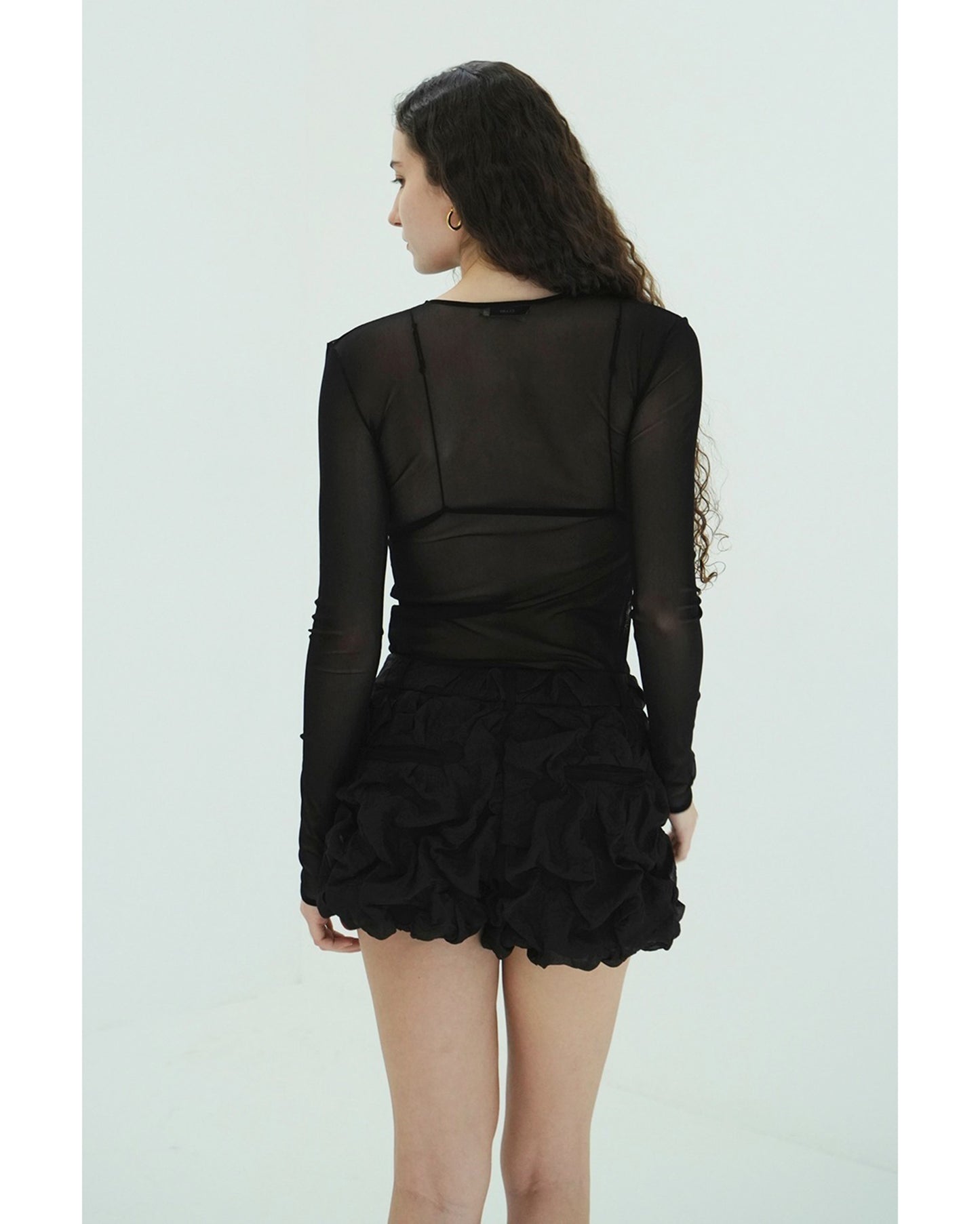 SHEER TULLE TOPS
