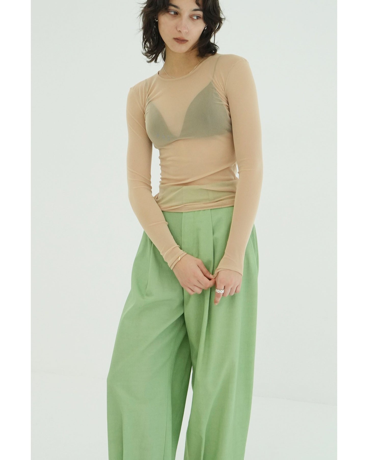 SHEER TULLE TOPS