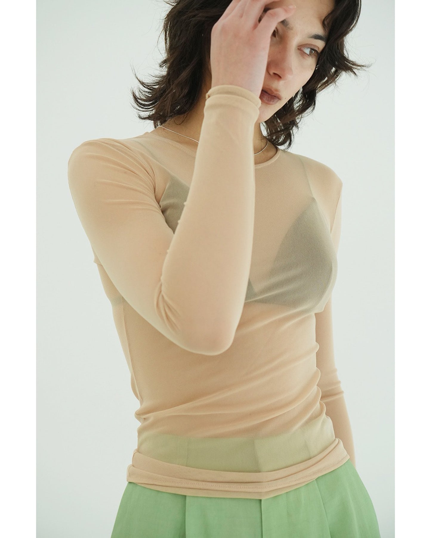 SHEER TULLE TOPS