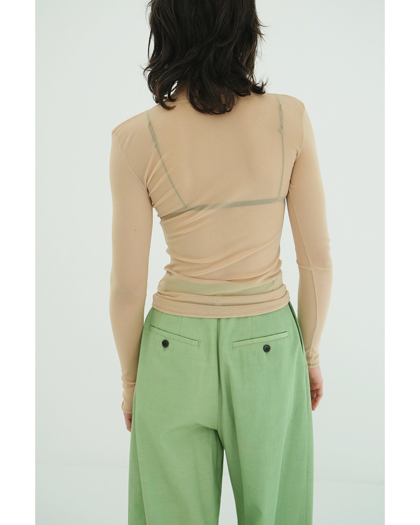 SHEER TULLE TOPS