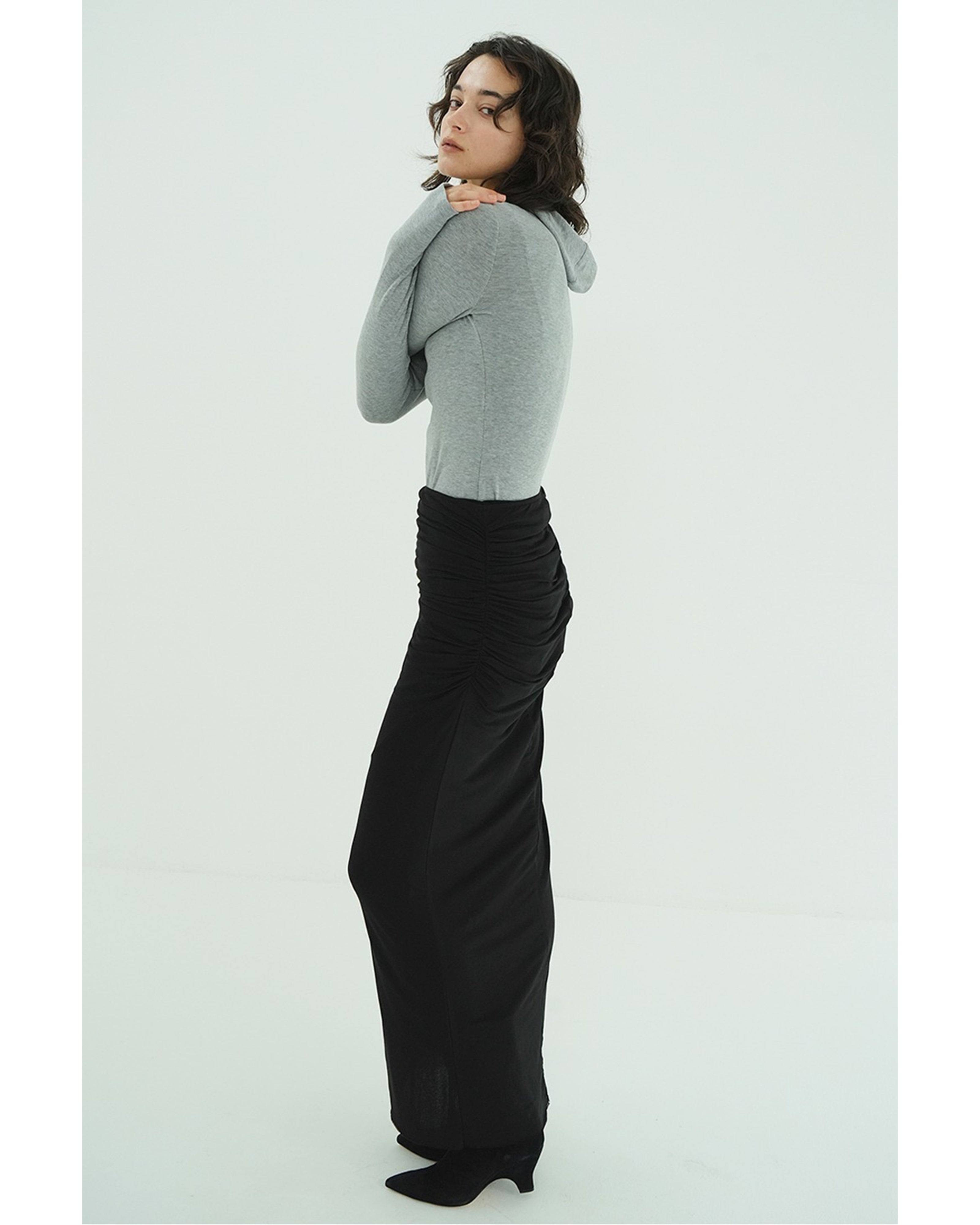 スカート CLANE 2WAY TULLE GATHERED SKIRT 2WAY TULLE GATHERED SKIRT – TIME AFTER TIME