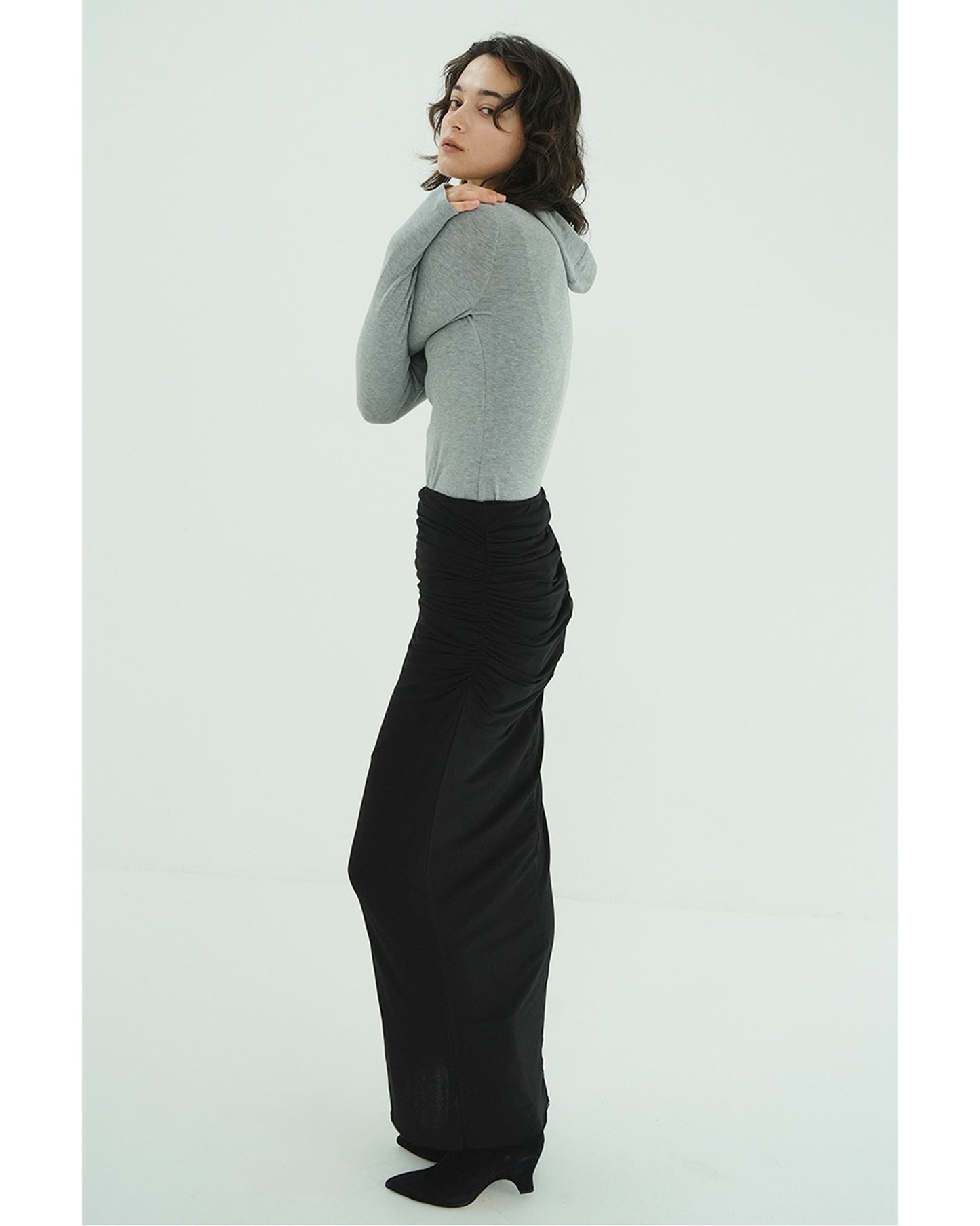 2WAY TULLE GATHERED SKIRT
