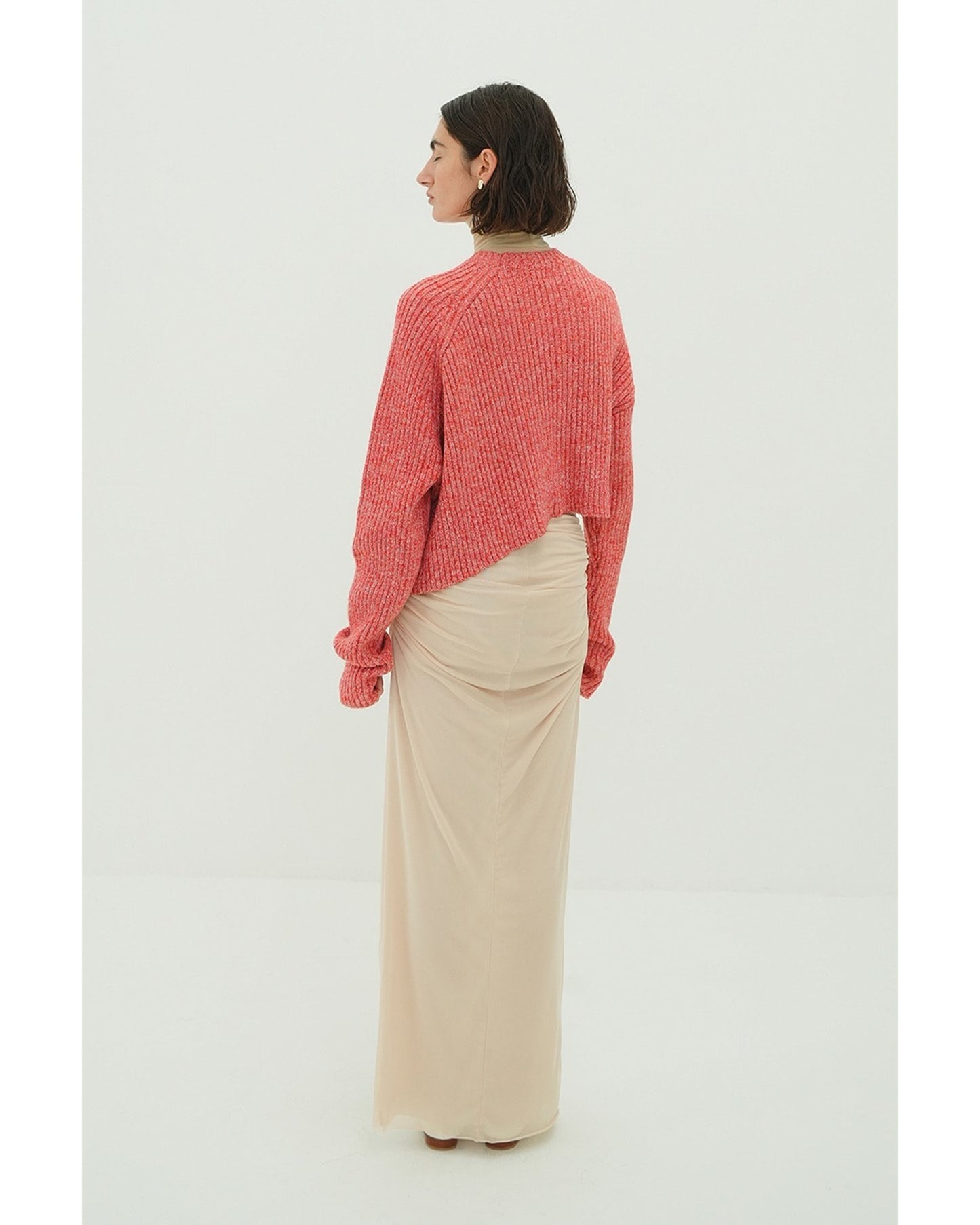 2WAY TULLE GATHERED SKIRT