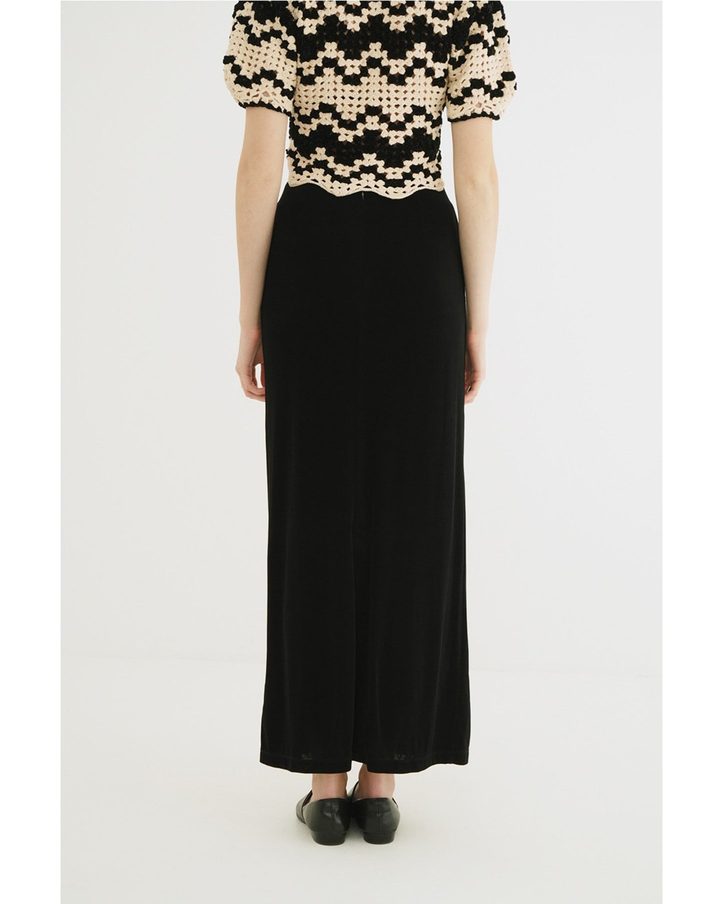 LUSTROUS RIB TIGHT SKIRT