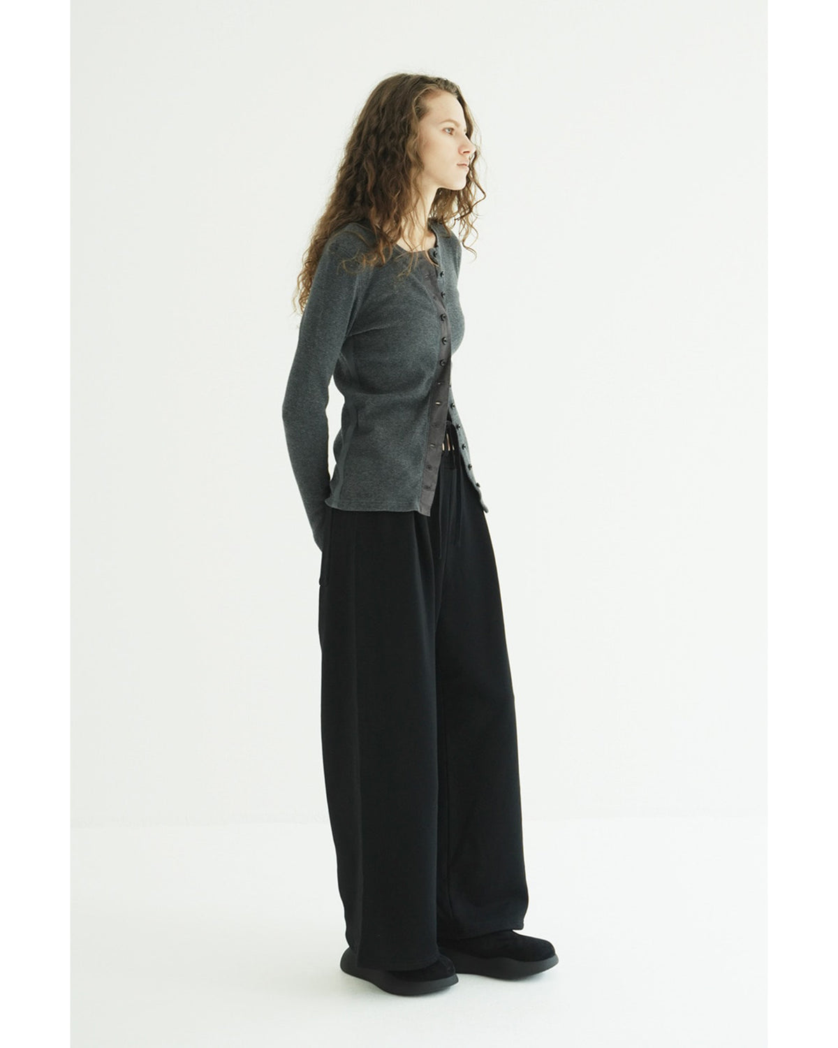 SLASH WAIST SWEAT PANTS