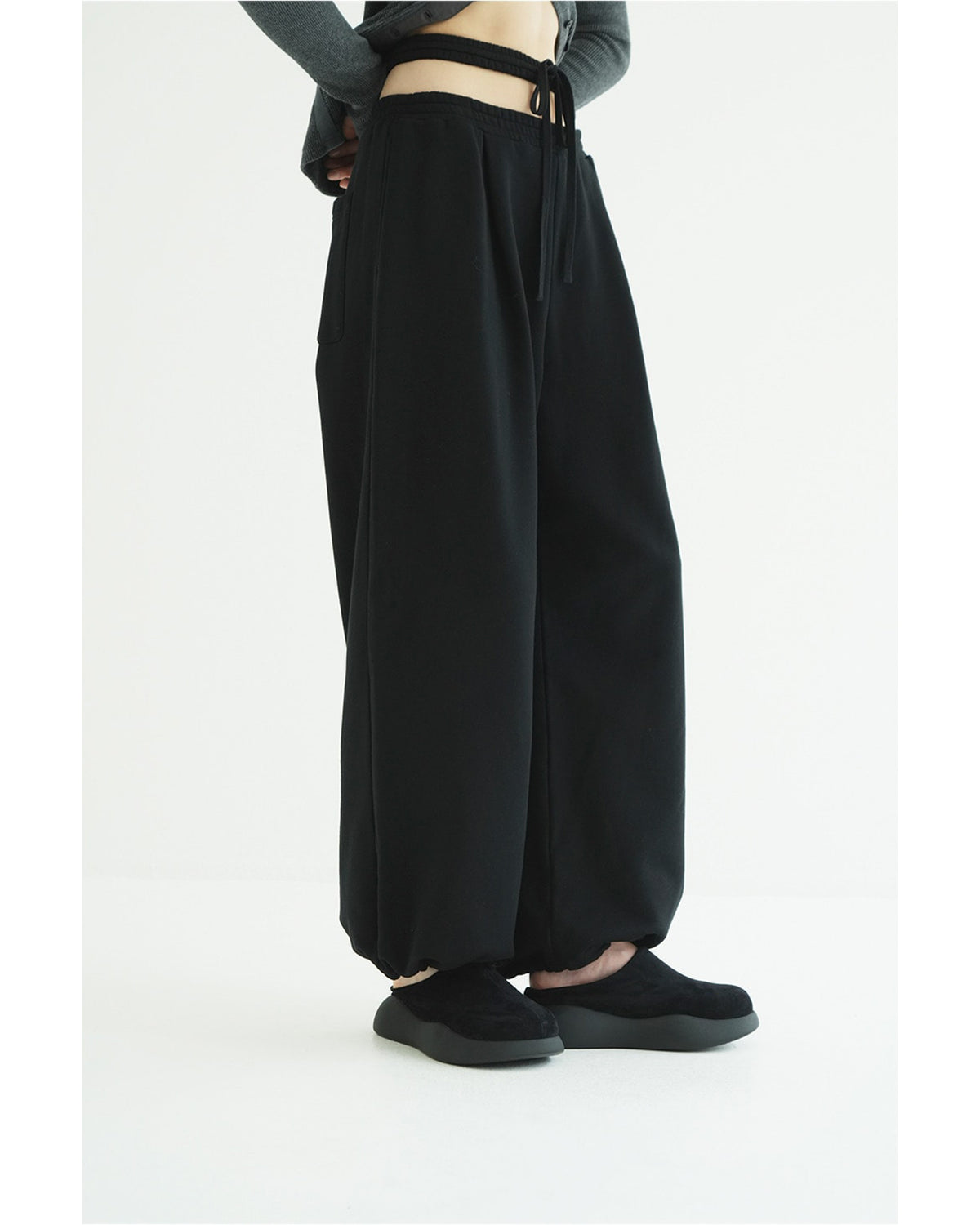 SLASH WAIST SWEAT PANTS