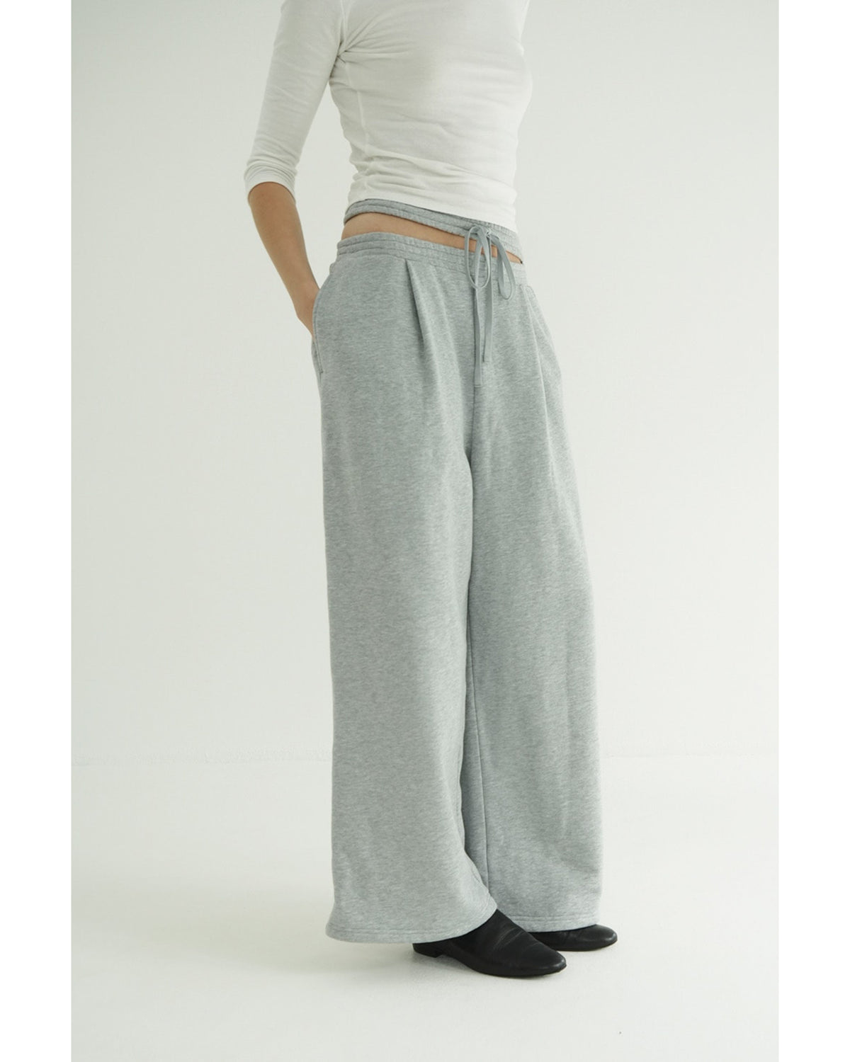 SLASH WAIST SWEAT PANTS