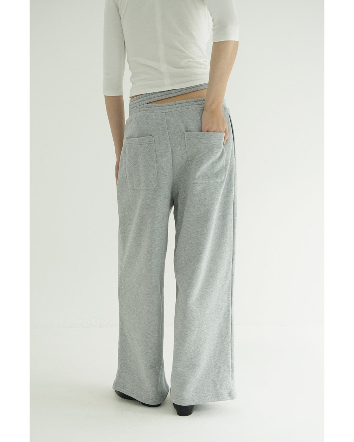 SLASH WAIST SWEAT PANTS