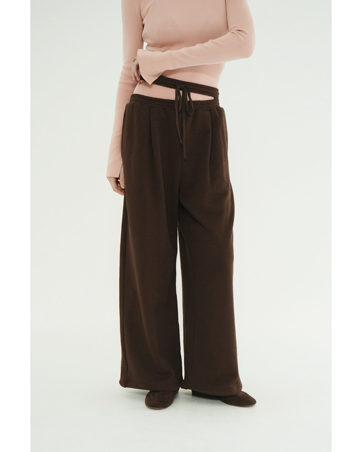 SLASH WAIST SWEAT PANTS